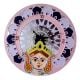 Handcrafted Durga Lippan Art Wall Clock